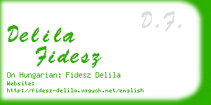 delila fidesz business card